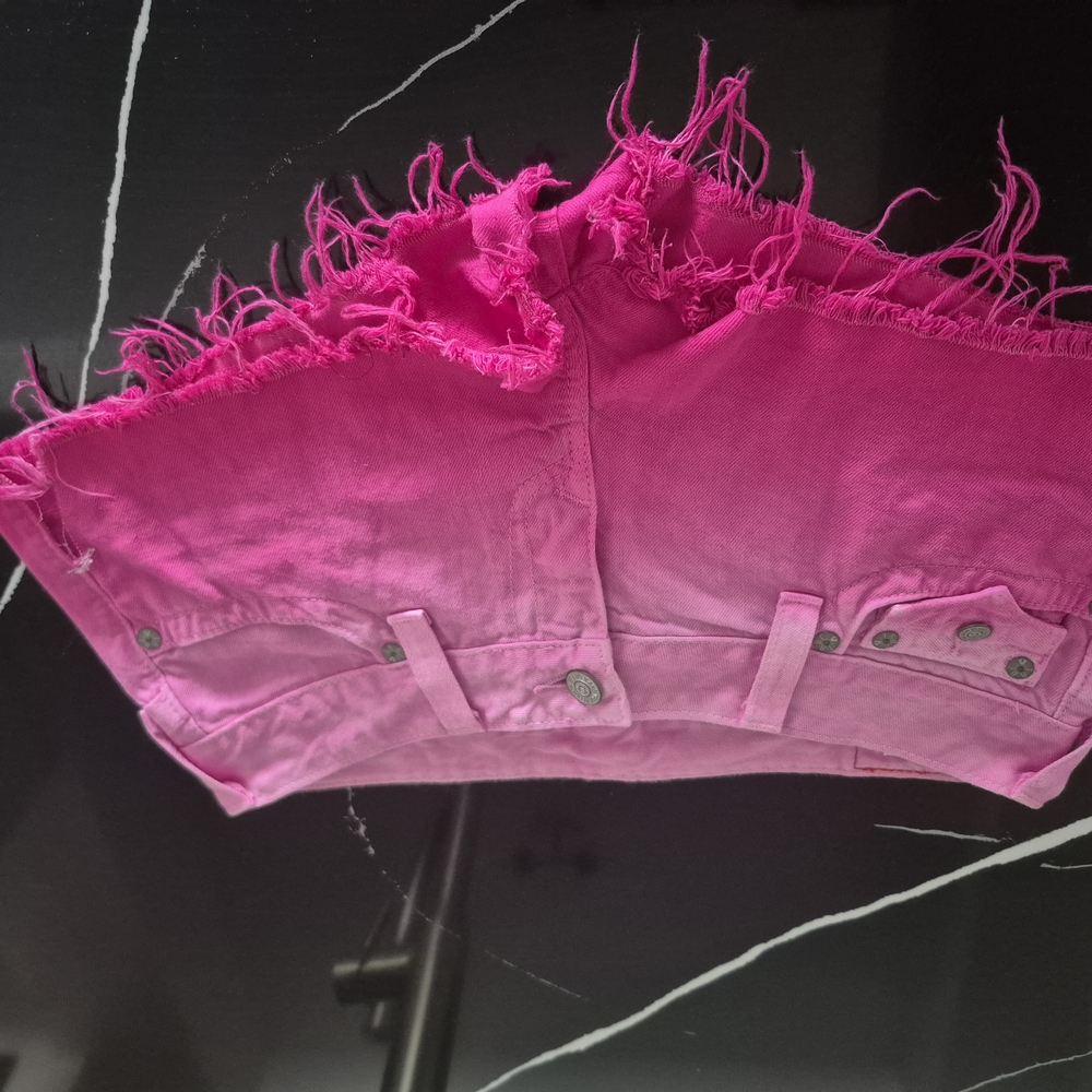 True Religion Pink Jean Shorts Modern Style